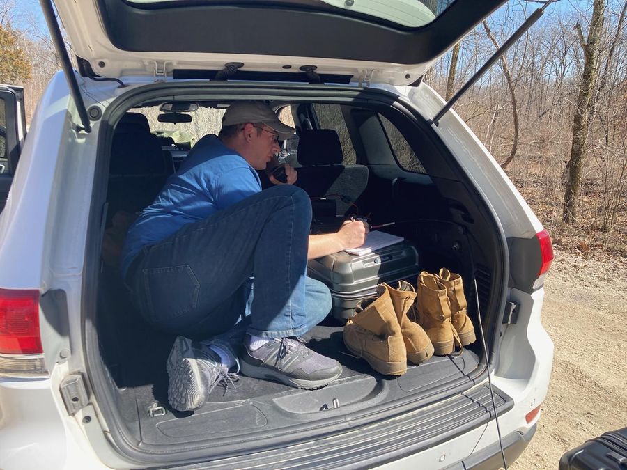 The back hatch operating position is less comfortable than it looks